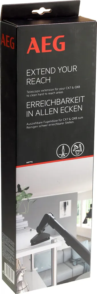 Kit Accessoires Aspirateur Electrolux pour Nettoyage en Hauteur AKIT14