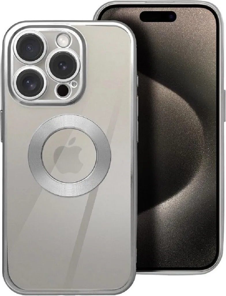 Glam Case - custodia protettiva di tendenza per cellulare compatibile con iPhone 17 Pro argento