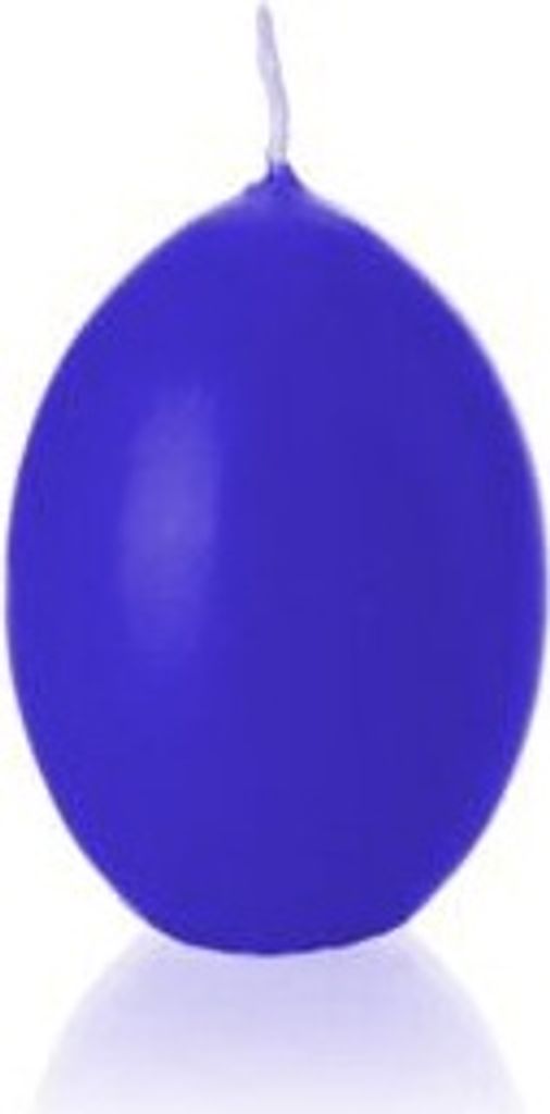 XXL Eikerzen Royalblau getaucht 20 x 14 cm, 1 Stück, Straußenei-Kerzen