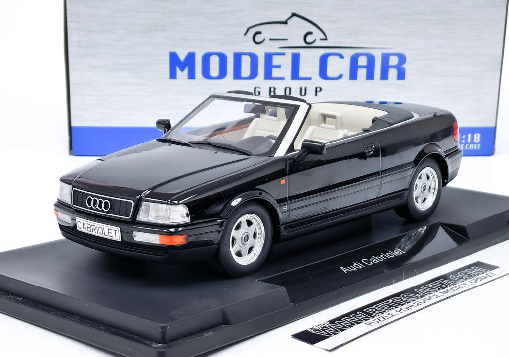 Audi Cabriolet (1991) čierna MCG 1:18 Obrázok produktu 