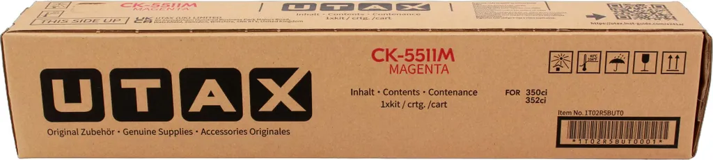 Toner Magenta UTAX 1T02R5BUT0 d'origine pour des impressions nettes