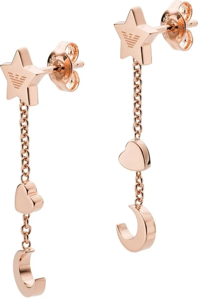 Accessoire mariage ou soirée boucles Emporio Armani EG3412221 rose