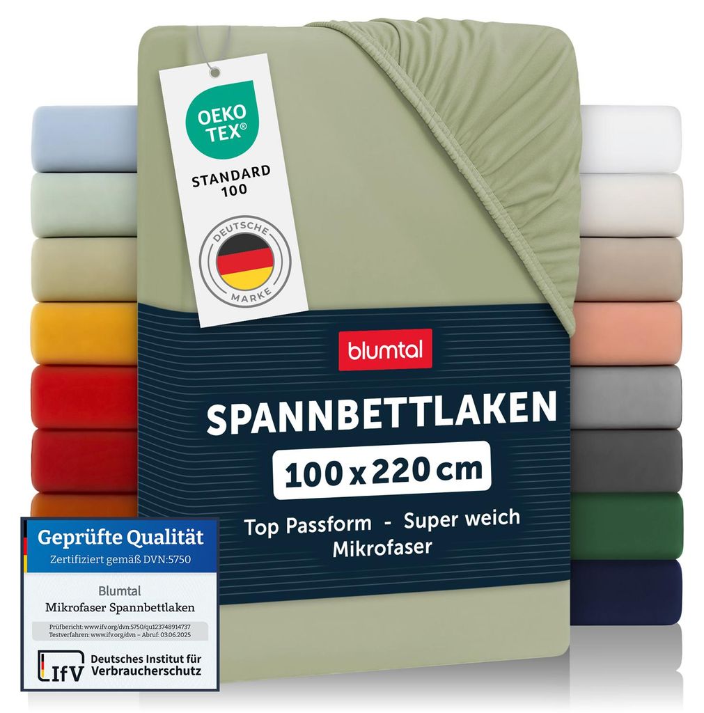 Blumtal Drap housse microfibre 100x220 cm - Drap respirant Image du produit 