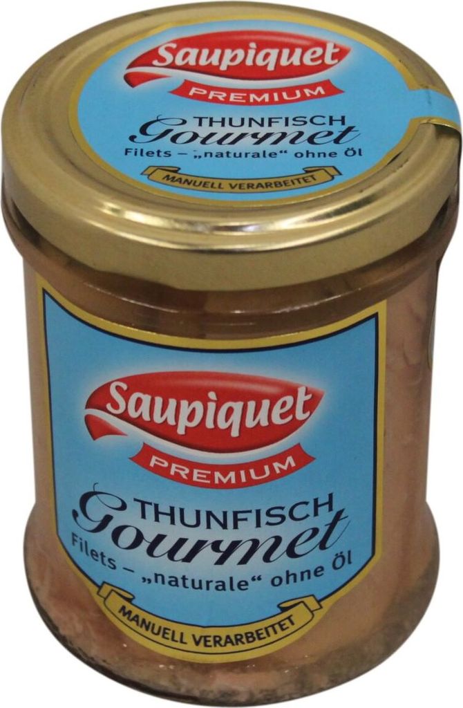 Saupiquet Thunfisch Gourmet Filets Naturale ohne Oel Dose 180g