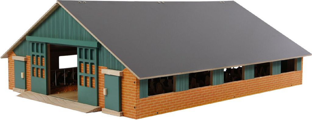Van ManenViehstall Holz 73x60x27 cm im Maßstab 1:32 Produktbild 