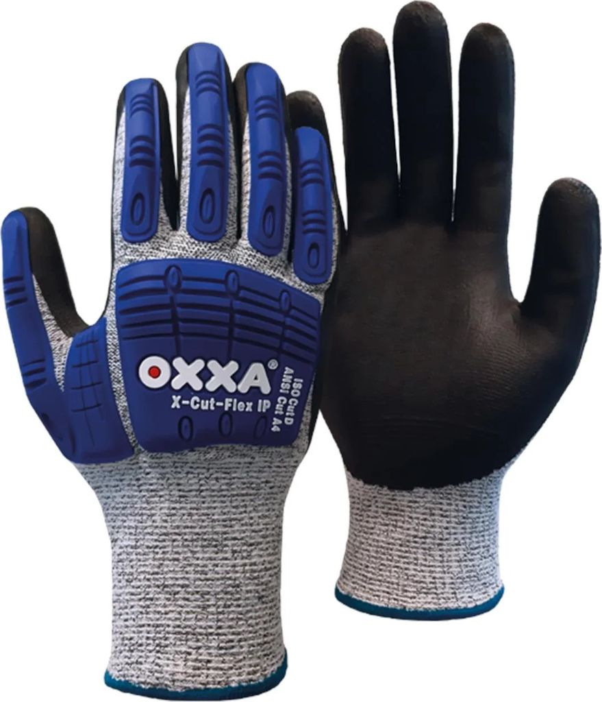 OXXA X-Cut-Flex 51-705 Arbeitshandschuhe Größe 11/XXL - schnittfest Klasse D - Schlagschutz - rutschfest - stahlfaserverstärkt - ESD-sicher - Ba...
