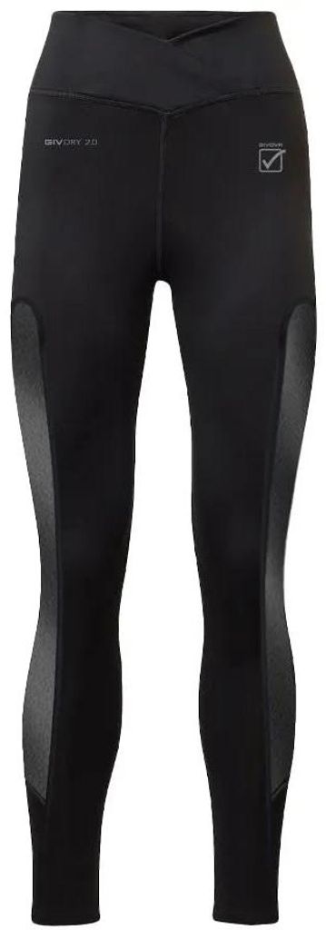 Damen Sportleggings Givova Eco Leggins Schwarz
