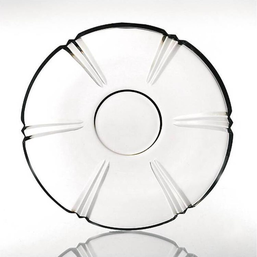Teller Nadine 28cm, Transparent, aus Bleikristall