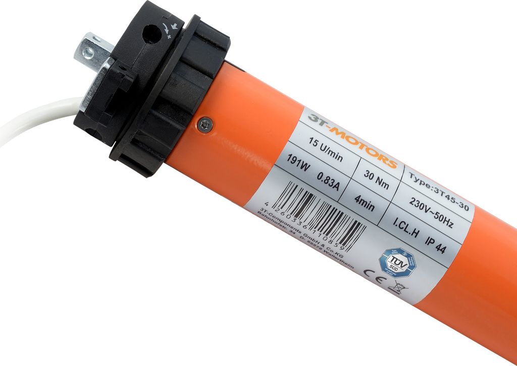 3T Markisenmotor 30Nm inkl. Adaptersatz Typ: 3T45-30 / 70mm Produktbild 