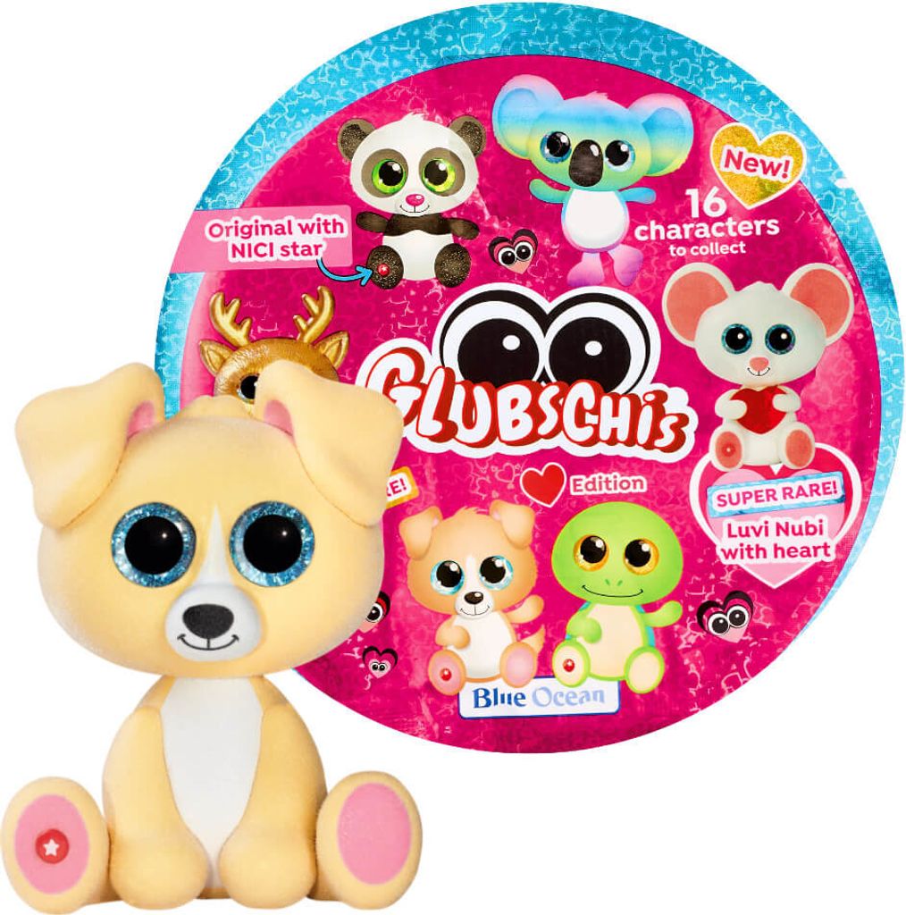 Blue Ocean Glubschis Sammelfiguren Herz Serie 2 - Glubschi Glitzer - Figur Lollidog