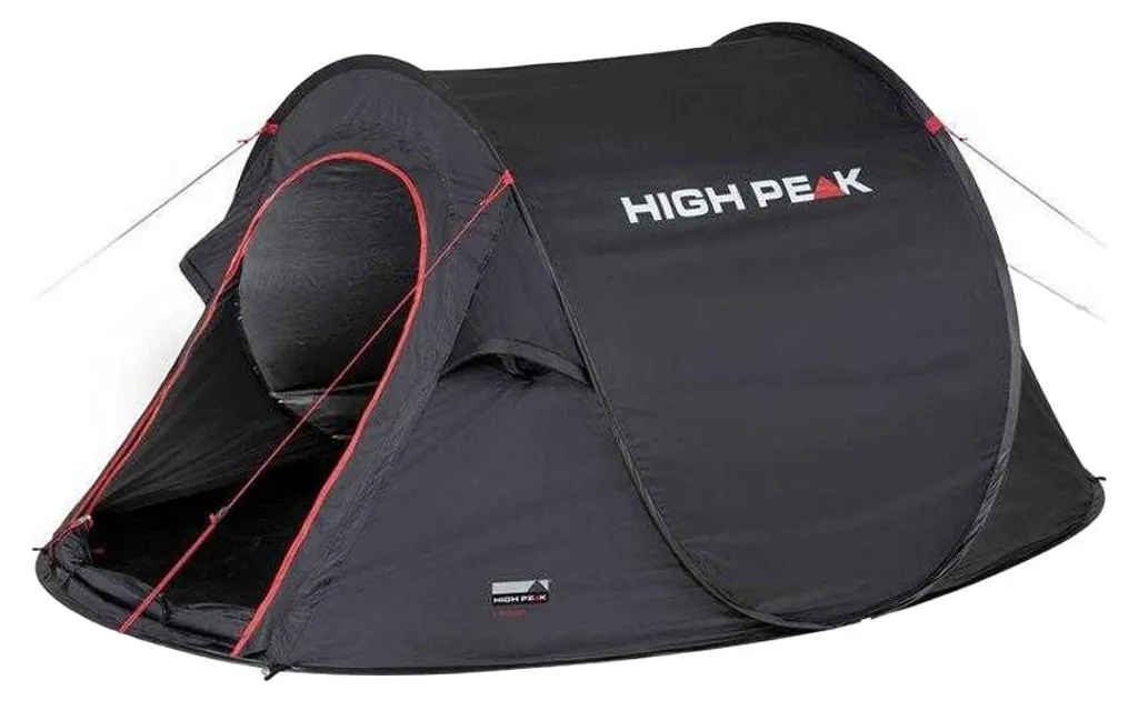 Tente pour Festival et Bivouac Vision 3 High Peak - Tente Noire 3 Personnes