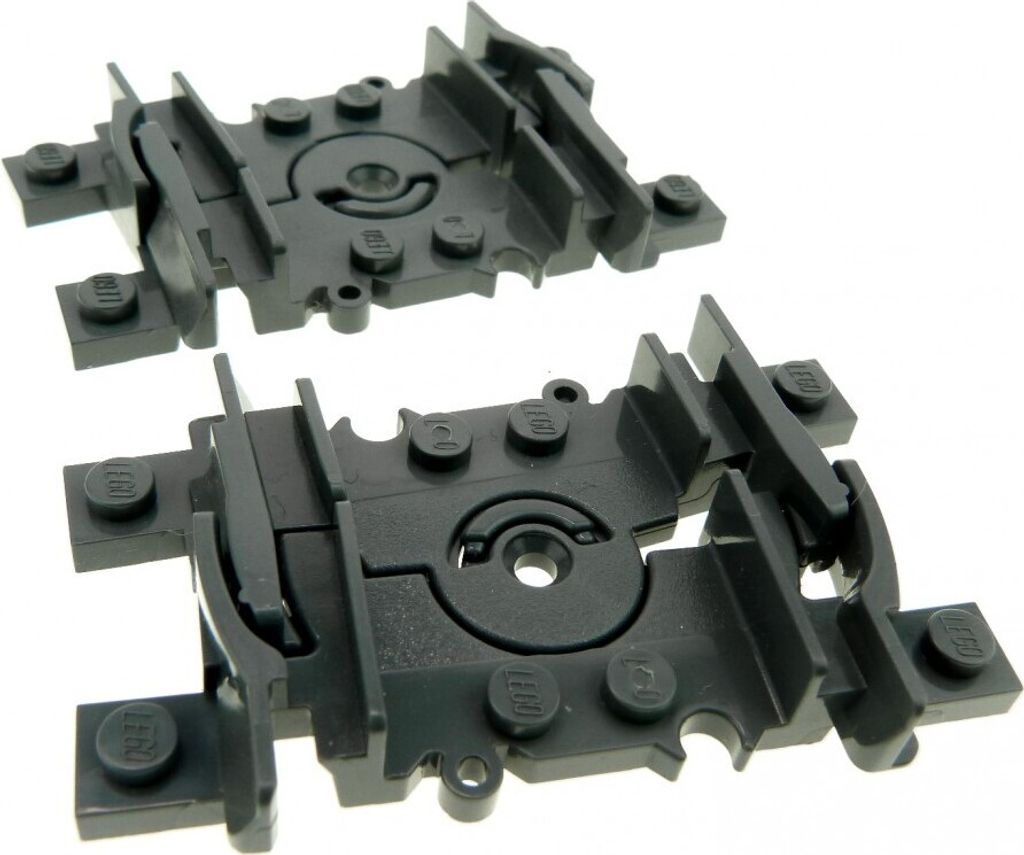 2x Lego Schiene dunkel grau flexibel Gleis Eisenbahn 64022c00 4535745 88492c00