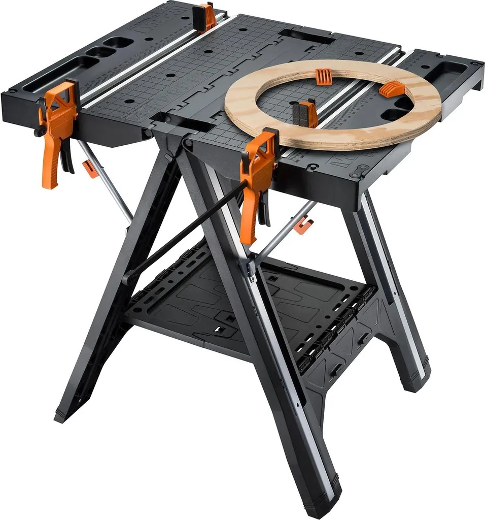 Table de travail pliable WORX WX051 pour gagner de la place en atelier
