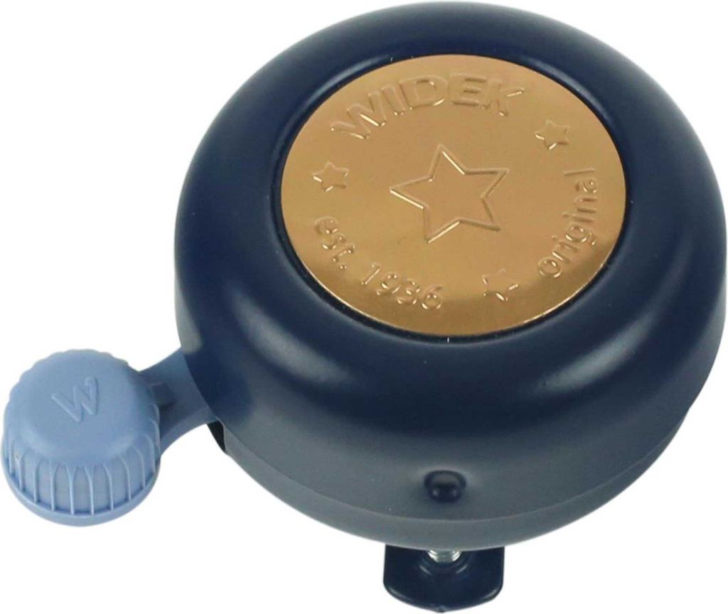 WIDEK Glocke "Jeans", Stahl, Deckel Kupfer mit Prägung: Original
