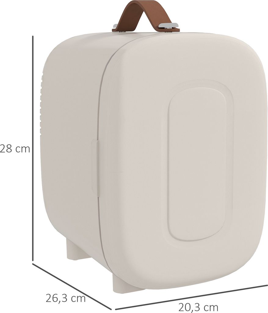 HOMCOM Mini lodówka 4 L Mała lodówka kosmetyczna z funkcją Zdjęcie produktu 3