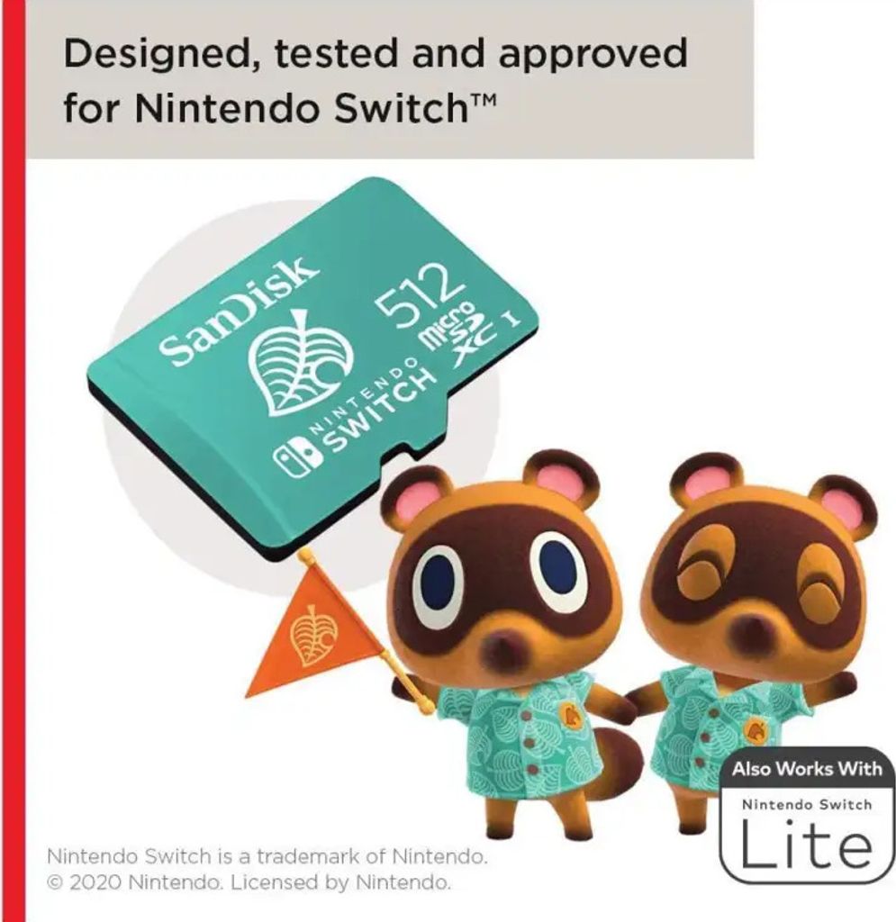 Karta SD MicroSD 512GB SanDisk Nintendo Switch Obrázek produktu 6
