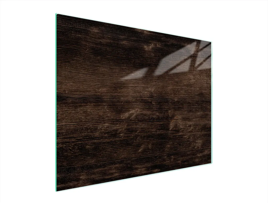 Tagliere in Vetro 52x40 cm Stampa Legno | Proteggi Piano Lavoro