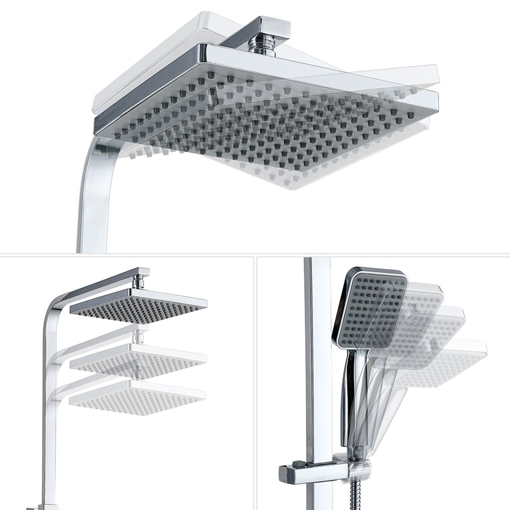 Homelody Dusche Duschsystem mit Thermostat Regendusche 2 Produktbild 7