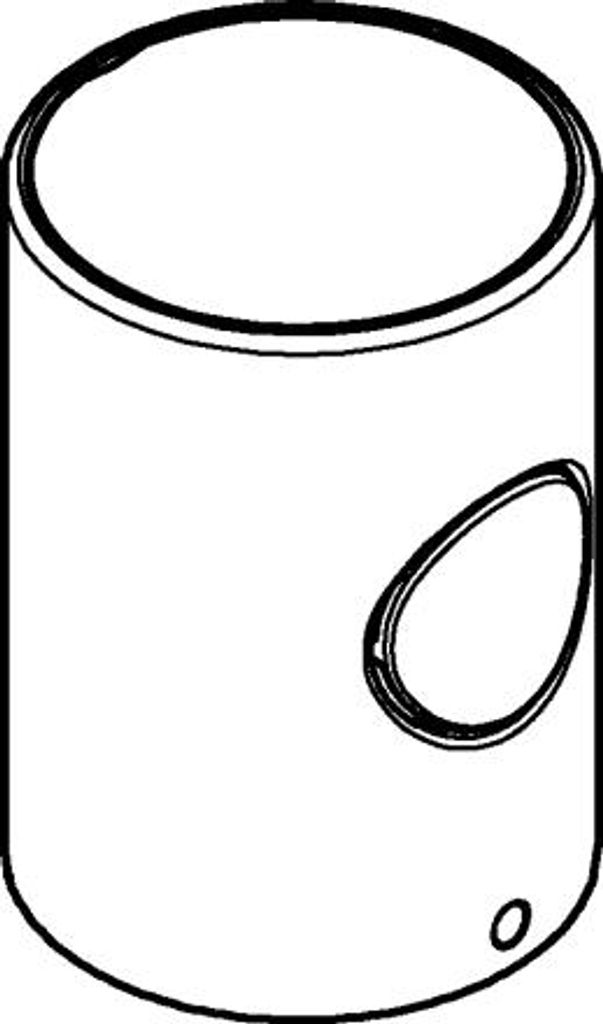 GROHE Metallgriff 47984, DN 15, Mengengriff mit GROHE EcoButton, hard graphite gebürstet