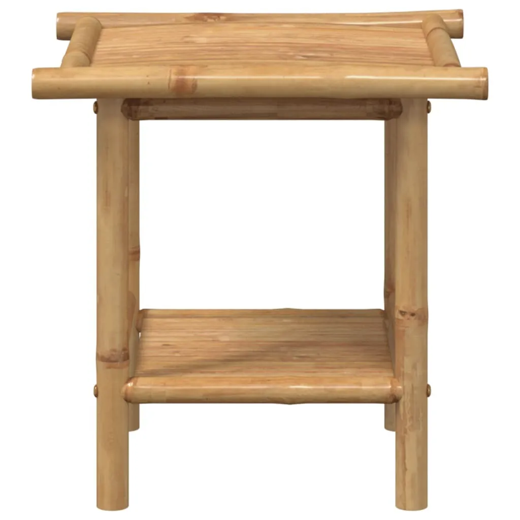 Table basse bambou 45 cm résistante à l'eau pour éviter taches et usure - 3