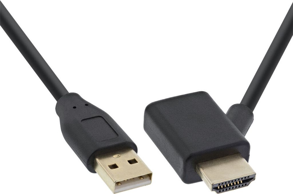 InLine® Adaptateur HDMI prise/prise avec alimentation USB, Image du produit 