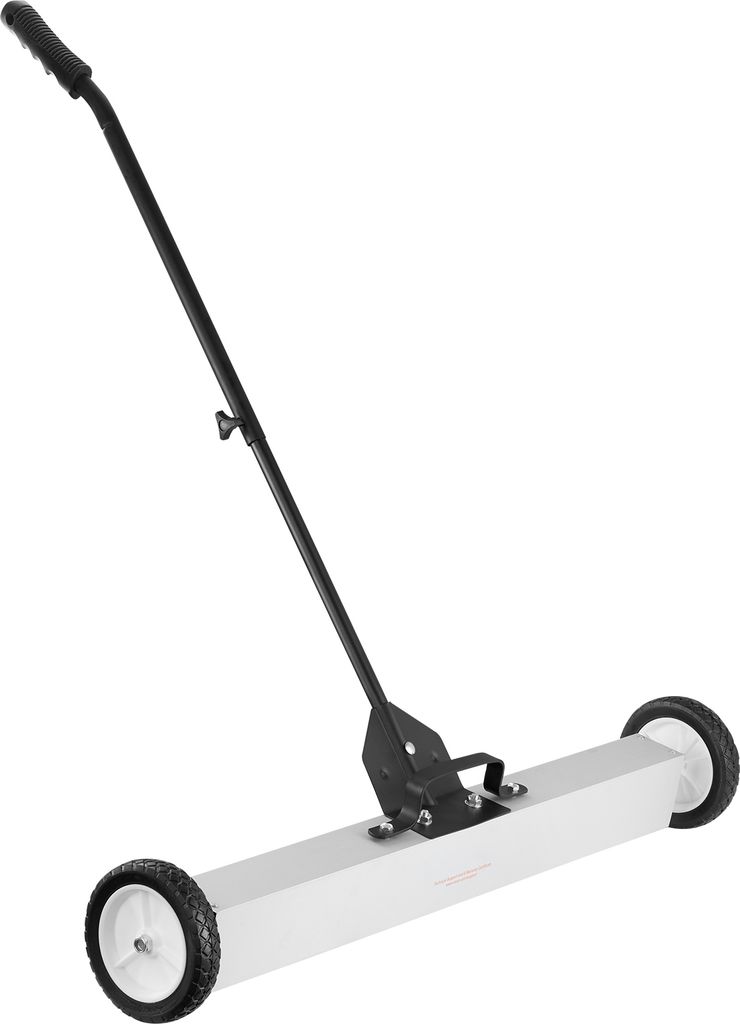 SucceBuy 55 Pfund rollende magnetische Kehrmaschine 24 Zoll Schubtyp mit Rädern Teleskopgriff für Rasen, Werkstatt, Garage und Hofreinigung