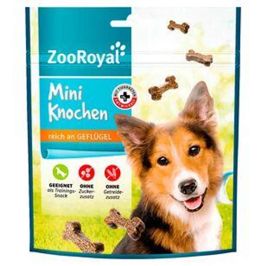 ZooRoyal Hundeleckerli Miniknochen reich an Geflügel, 8er Produktbild 