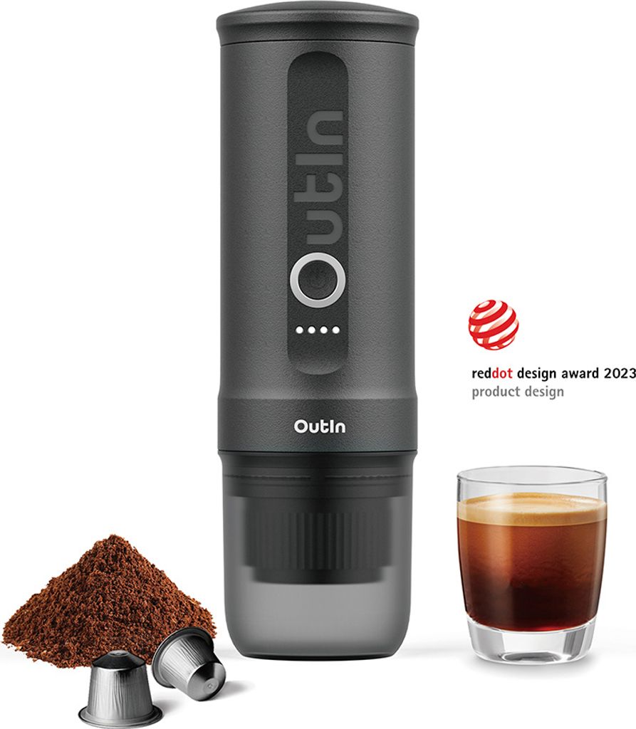 OutIn Nano Espressomaschine Spacegrau - Espresso-Automat Produktbild 