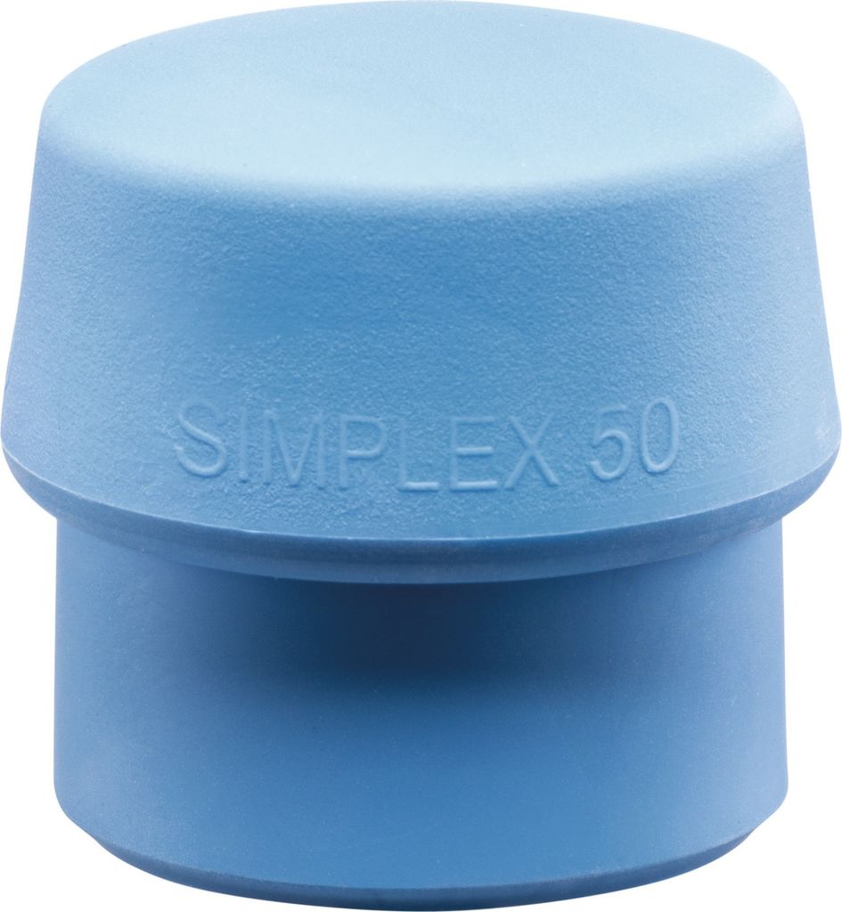 Halder Schonhammerkopf Durchmesser 50mm Simplex lose TPE blau / weich - 3201050