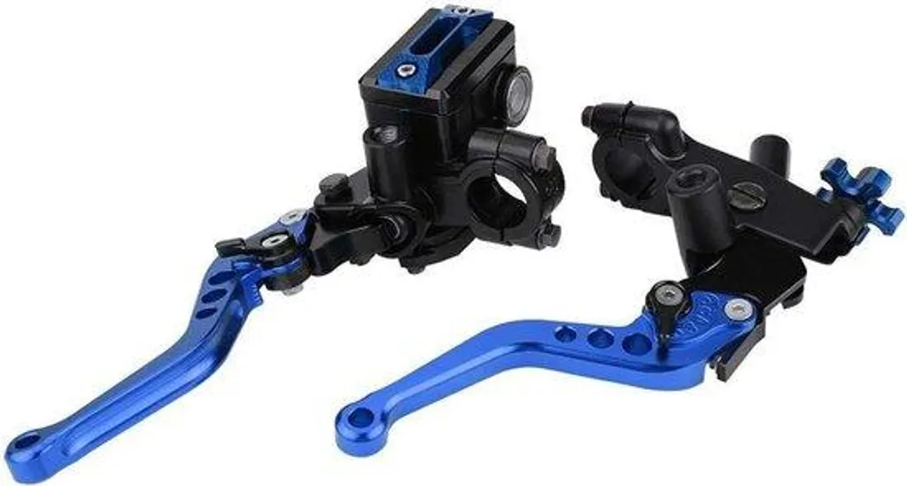 Leviers de frein 22mm en aluminium bleu haute résistance - Universels