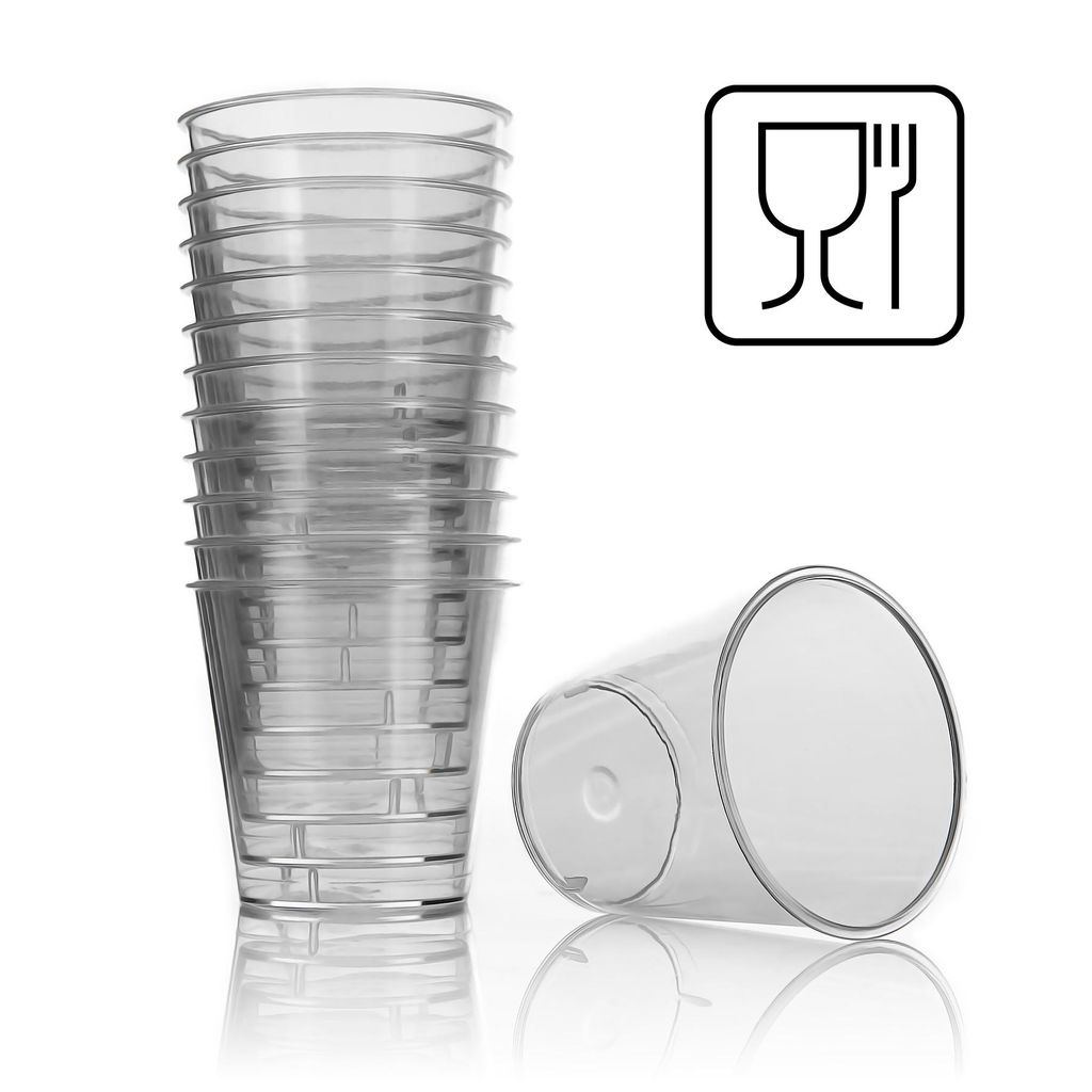 BigDean 100 Stück Schnapsgläser Plastik 3cl