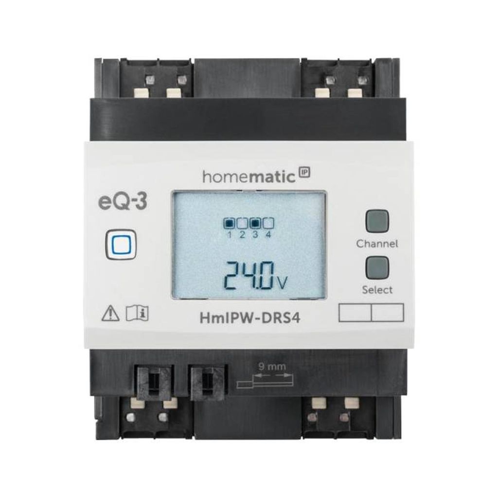 Homematic IP Wired Smart Home 4-fach-Schaltaktor HmIPW-DRS4, VDE