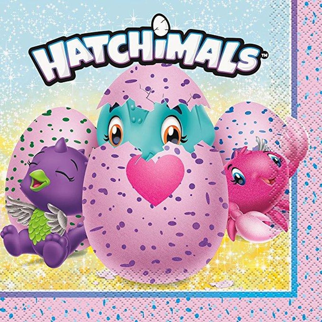 Hatchimals Servietten 33x33 cm 16 St.
