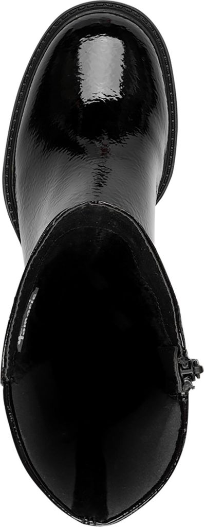 Tamaris Damen veganer Stiefel Langschaft mit Reißverschluss 1-25536-45, Größe:39 EU, Farbe:Schwarz