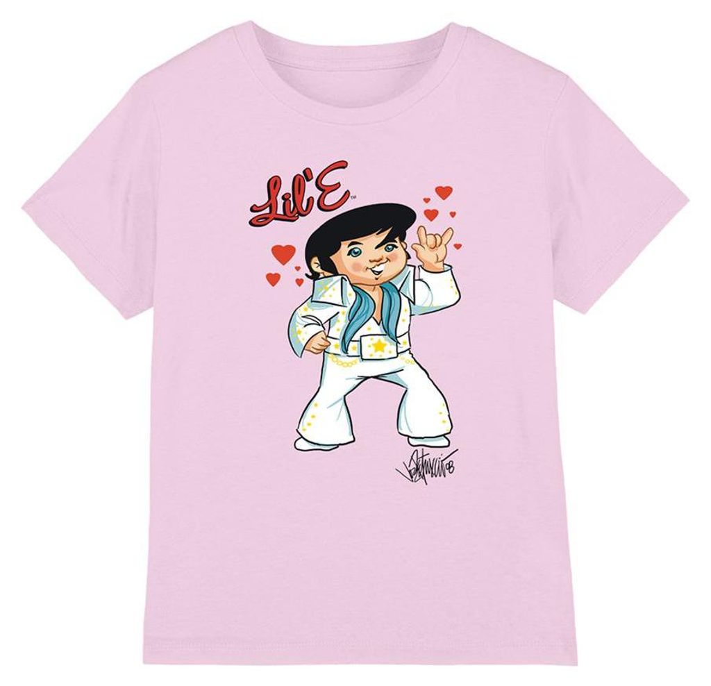 Elvis Presley - "Lil E" T-Shirt für Kinder TV32991 (128) (Pink)