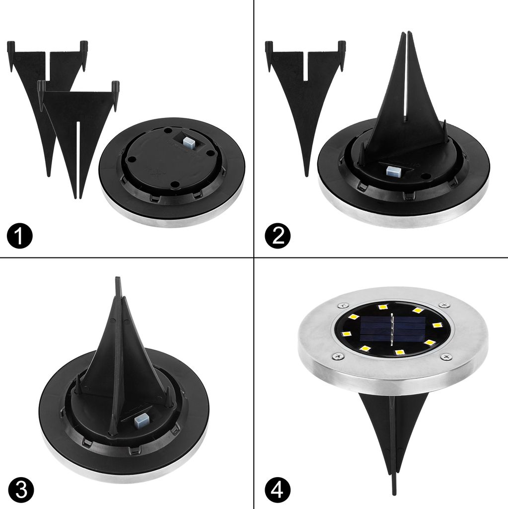 Speed 12 x LED Solarlampe Bodeneinbaustrahler Solar Produktbild 18