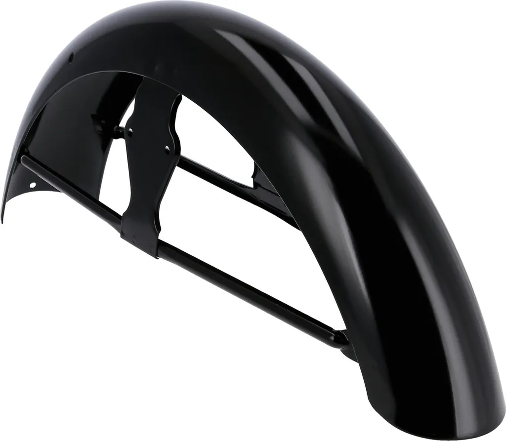 Garde-boue de moto Simson S50 en acier noir avec support de montage