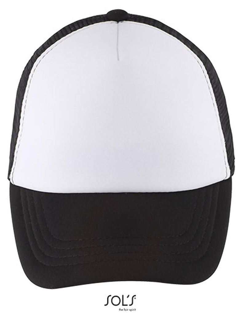 SOLs 03091 | Kinder Kappe Bubble Kids Cap, 5-Panel-Form - Farbe: White/Black - Größe: One Size