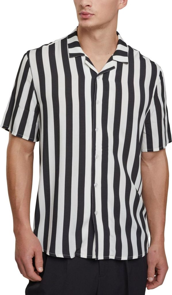 Urban Classics Viscose Resort Shirt Hemd schwarz off - S