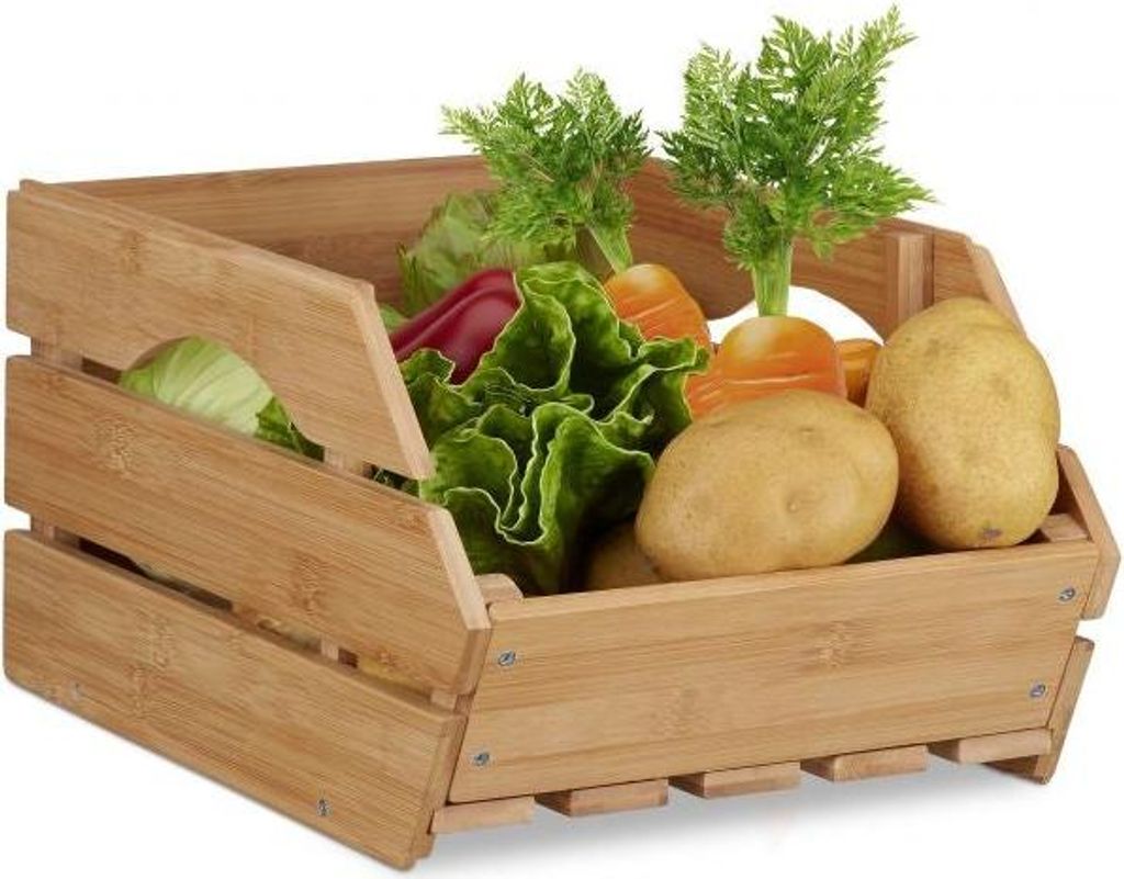 Universelle Stapelbox aus Bambus