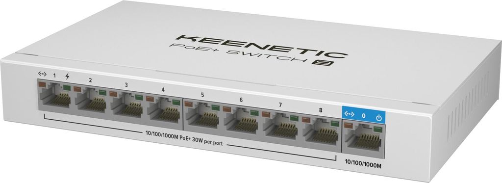 Keenetic POE+ Switch 9 KN-4710-01-EU PoE+ Switch 8 Port + 1 Uplink