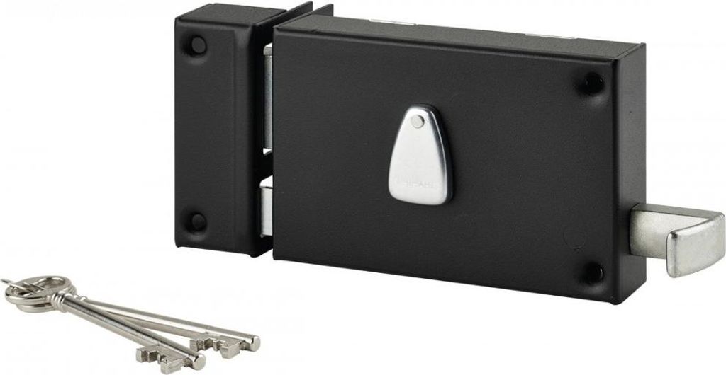 Horizontales Schloss mit 6 Zuhaltungen 140x88 mm THIRARD mit Zug - Links - 032020