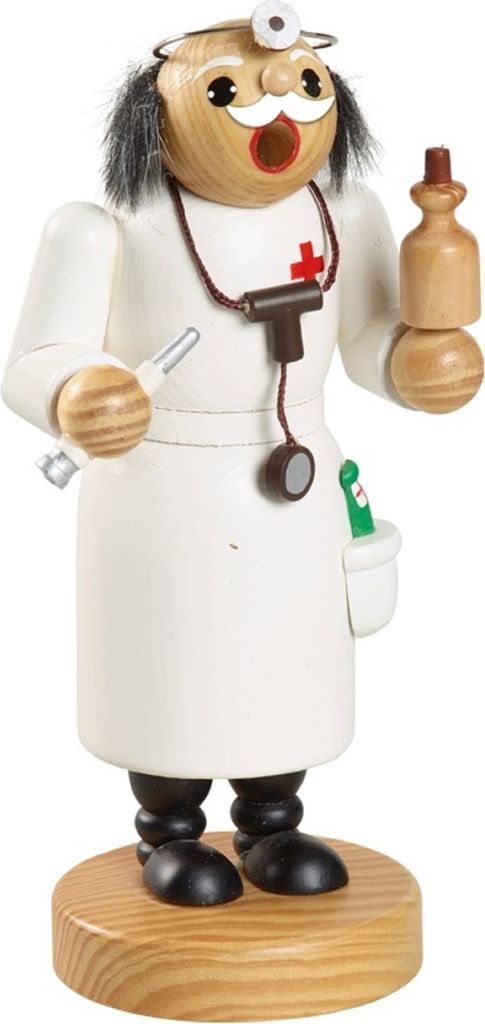 Räuchermännchen  Räucherfigur Räuchermann Arzt mit Spritze Produktbild 1