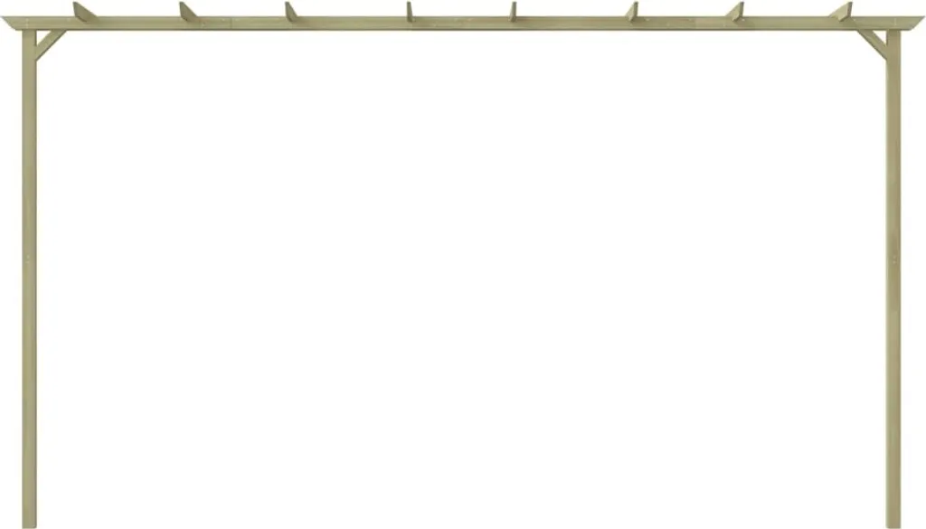 Pergola de jardin pour plantes grimpantes bois imprégné 360x200x60cm