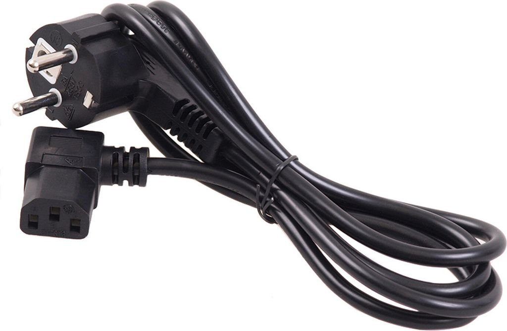 Kabel zasilający kątowy Kabel zasilający PC Wtyczka IEC EU Zdjęcie produktu 3