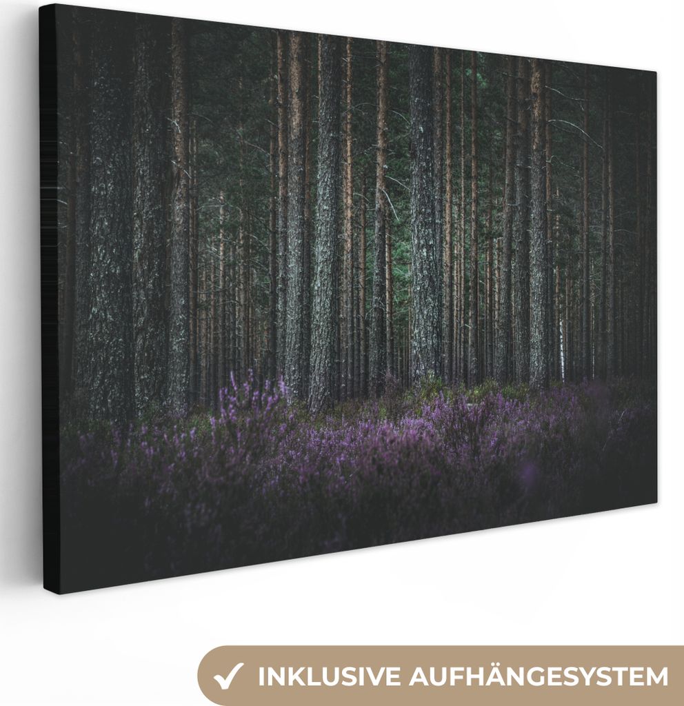 OneMillionCanvasses® - Leinwandbilder - 140x90 cm, Lavendel Produktbild 