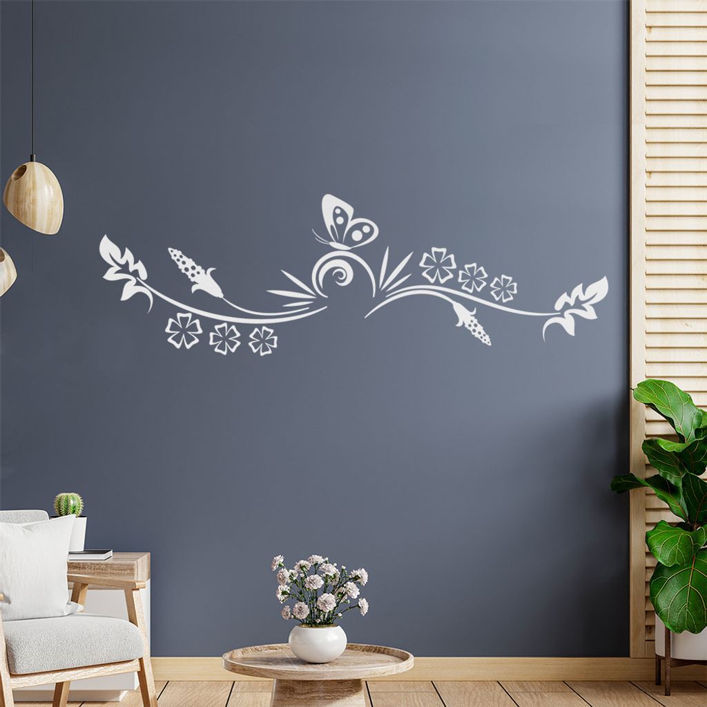 Tür - Ranke Wandtattoo in 6 Größen - Wandaufkleber Wall Sticker - Dekoration, Küche, Wohnzimmer, Schlafzimmer, Badezimmer