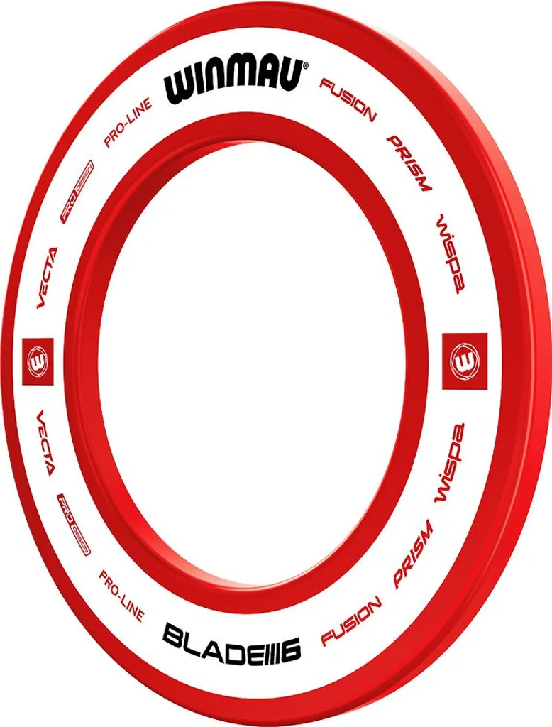 Contour de Cible de Fléchettes Winmau Pro-Line 2.0 Rouge pour Intérieur