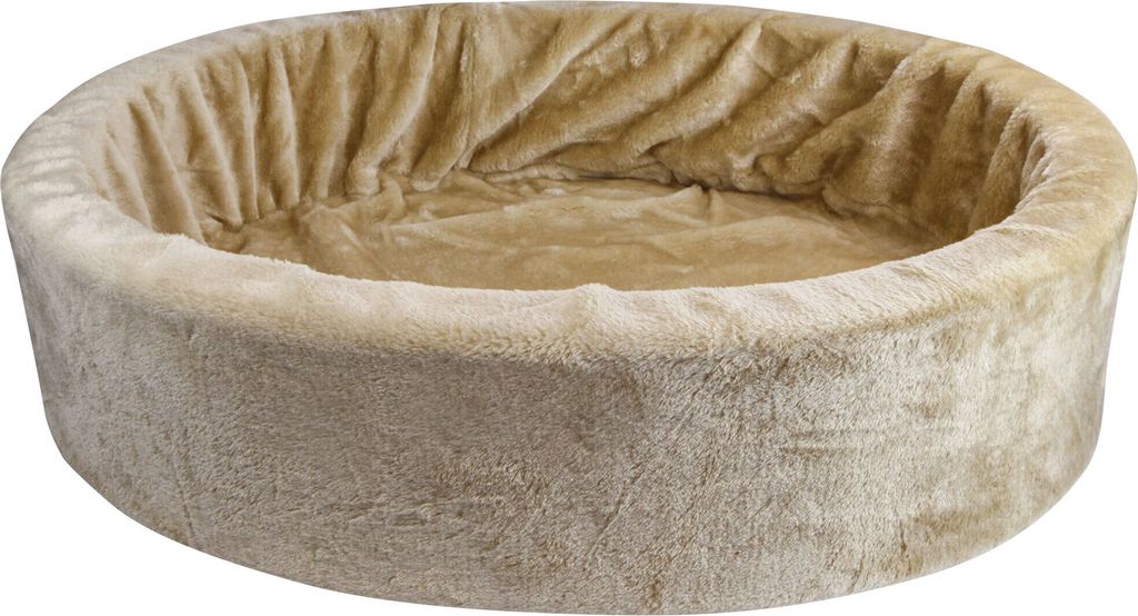 Teddy Schaumstoffbett - Farbe: Elfenbein-beige - Hundekorb - Hundebett