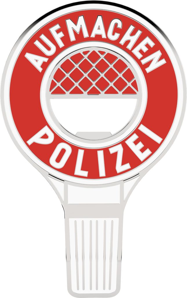 LANOLU Lustiger Flaschenöffner POLIZEI AUFMACHEN, Mini-Polizeikelle, Geschenke für Polizisten, Polizei Geschenke, Witziger Bieröffner